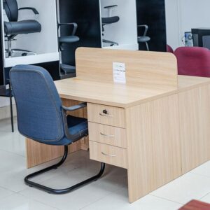 2 way wooden workstation