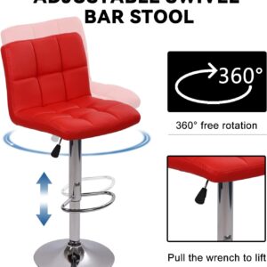 Red swivel Barstool