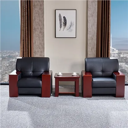 Leather 5-Seater Office Sofa - Image 2