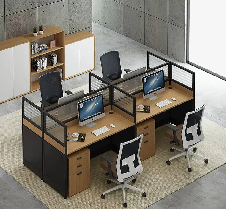 4-People Office Workstation - Image 5