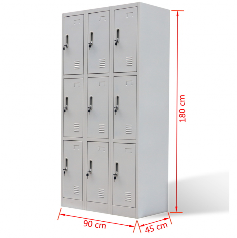 9-Locker Office Filing Cabinet - Image 4